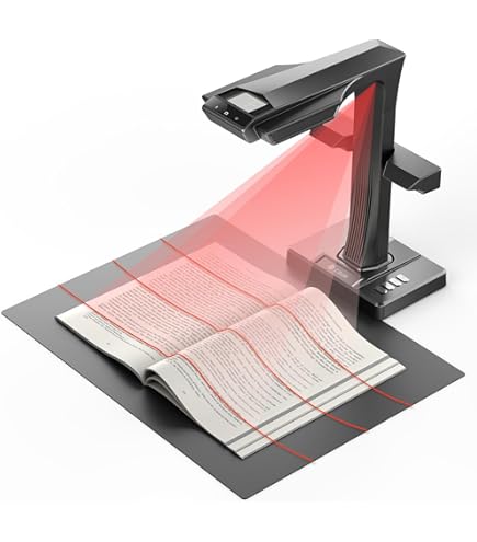 Bamboosang Scanner De Documents Portable X3 : Caméra De Documents Haute Definition De 8 Mp Format De Capture A3 Scanner Ocr Multilingue Usb A Projection Pour Lenseignement En Et Lapprentissage Fic