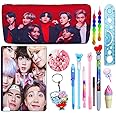 KOBBET 15pcs BTS Theme School Stationery Gift Set for Kids, BT-21 Army Theme Pencil Case, Diary, Pen, Pencil, Eraser All Stationery Return Gift, Birthday Gift, Christmas Gift, New Year Gift (Style 7)