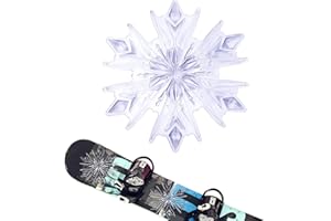 BOXOB Stomp Pad Snowboard, 3D Trasparente Fiocco di Neve Placche Antiscivolo Snowboard Stomp Pad Snowboard Grip Pad per Snowboard