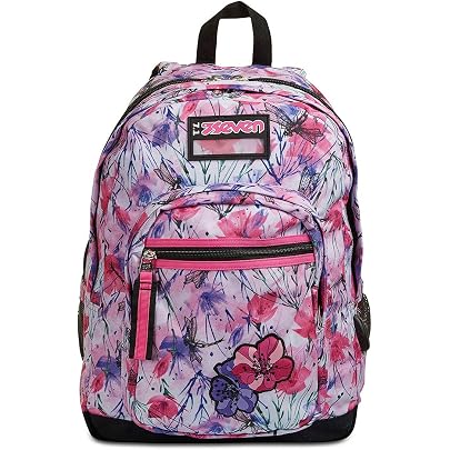 Zaino Scuola FNX Blossom Rosa – Taglia Media – Chiusura Cerniera – Stile Casual
