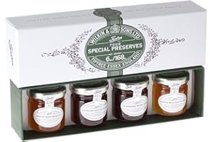 WILKIN & SONS LTD Wilkin & Sons of Tiptree Four Special Preserves (containing alcohol) Mini Gift Pack - 4 x 42g