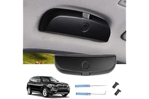 LUWU Compatible avec BMW X1 X2 X3 X5 1er 3er 5er 7er Étui à Lunettes,Porte-Lunettes de Voiture,Étui Lunettes de Soleil Voiture,Universel Lunettes Support Accessoire de Voiture(Noire)