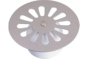 Wirquin 39235003 Grille d'évier universelle cloche marguerite D85, chromé