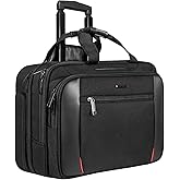 EMPSIGN Wheeled Laptop Bag 17.3 Inch | Portable Waterproof Rolling Briefcase Carry On Luggage for Women Men Travel Work Busin