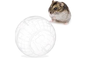 Relaxdays hamsterboll, smådjursleksak för hamstrar och möss, hamsterleksak för motion, hamsterhjul 14 cm