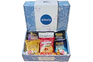 Luxury Lots of Love Biscuit and Sweet Treat Selection Hamper | Nibula Treats | Includes Biscuits, Rolos, Hot Chocolate and Love Hearts | Gift for Women and Men!