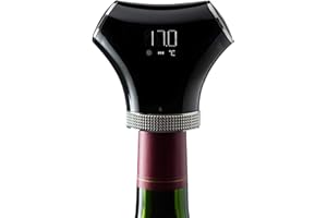 Bouchon pompe à vin - Climadiff - Pompe à air intelligente + deux bouchons - Coffret conservation du vin - Arrêt automatique - Rechargeable par USB - Conservez le vin de vos bouteilles entamées !