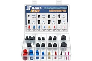 ‎JTAREA JTAREA 16Werte Konisch Stopfen Sortiment Set Labor Vollgummistopfen Konische Gummistopfen Silikonstopfen