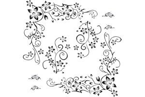 MEJOSER - 2 juegos de pegatinas de pared, diseño de mariposas, color negro, Deisgn, de PVC, adhesivo de pared, para niños, sala de estar, oficina, resto, tienda, decoración