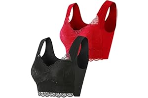 CALLMO Triumph BH, Spitzen BH Damen Ohne Bügel Klassisch Bra für Frauen Dünne Push Up Freizeit BH Fitness Bra Elegant Spitzen-Unterwäsche-BH