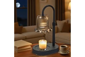 WYGHYRONIC Candle Warmer Lamp with Adjustable Height - Flameless 4-Level Dimmable Wax Warmer, Timer Function & Stylish Design in Multiple Colors