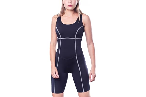 Aquarti Maillot de Bain Combishort de Natation Shorty 1 Piece Sportif pour Femme