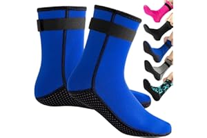 Tyuodna 3mm Neoprene Socks,Thermal Wetsuit Socks,Thickened Non-Slip Diving Socks Boots,Quick-Drying Swimming Socks for Men Women