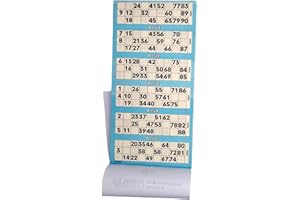 Bingosupermarket Bingo Tickets 600 Pad 6 To a Sheet 1-90 Perforated (Blue)