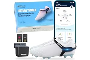 PLAYERMAKER CITYPLAY Rastreador de fútbol Inteligente para Botas, Mejora tu Juego y controla más de 25 métricas físicas y técnicas, con suscripción Anual a la aplicación CITYPLAY para un Acceso Completo