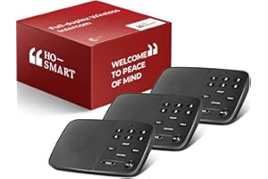 Hosmart UltraSpeak Intercoms sans fil pour la maison, entièrement duplex, portée de 1200 pieds - Système d'interphone bidirectionnel en temps réel, adapté aux entreprises, (lot de 3)