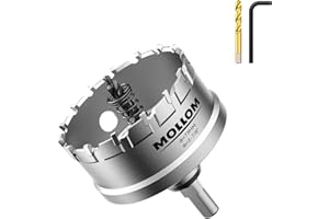 Mollom (73mm | 2-7/8'') Seghe a tazza in carburo pesante con 2 punte pilota, taglia acciaio inossidabile, acciaio dolce, ferro, rame, ottone, plastica