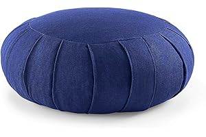 Lotuscrafts Tappetino da meditazione, cuscino da meditazione, modello Zabuton Delux, altezza 4 o 7 cm, fodera lavabile 100% cotone, certificato GOTS