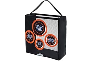 NERF NER0020 – przenośny cel ćwiczeń, tarcza z siatki do łapania rzutek z uchwytem