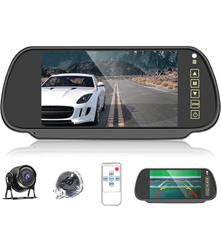 Kit Monitor 9 Doppia Telecamera retromarcia HD Mezzi pesanti Camion Furgone Tir