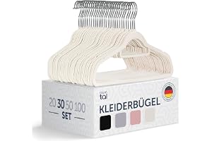 Blumtal klädhängare i sammet 30-pack, 360° vridbara, halkfria och platsbesparande –