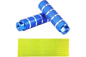 FANGZHE Universal BMX Stunt Accessories Bike Pegs, Aluminum Alloy Mountain Bike Foot Pegs Anti-slip Rear Feet Pedals BMX Stunt Pegs Scooter Accessories Foot Rocker Away Reflective Stickers