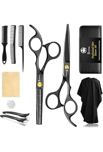 XINGSUI Haarschere Set - Professionelle Scheren & Kamm Für Friseure & Zuhause