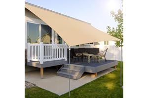 FTSMTK Awning 3 x 4 m, Sun Protection Waterproof Wind Protection Awning, UV Protection, 99% Awning with Eyelets, Quick Heat Dissipation, High Tensile Forces, Machine Washable for Balcony, Patio, Garden