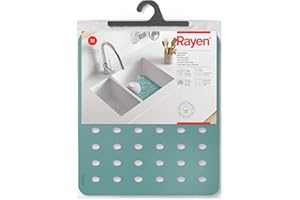 Rayen | Tappeto Protettivo per lavello | Protegge Le stoviglie | Fori di drenaggio | Proteggere Il lavandino | Ante-Slip | 27,5 x 32 cm | Verde Aqua