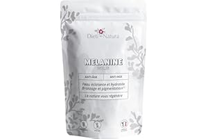 DIETI NATURA - Mélanine - Préparateur Solaire - Peau Éclatante & Hydratée - Sans OGM & Sans Gluten - Cure Bronzage - Fabriqué En France - 90 Gélules