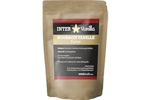 ‎INTERVANILLA InterVanilla Bourbon Vanillepulver 100g, Vanille gemahlen aus echter Bourbonvanille. Vanilla Powder aus Madagaskar ohne Zusätze