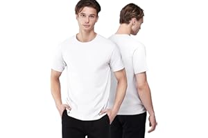 NUQLO T-Shirt Męskie | Oszczędność wiązek | 100% Bawełna | Koszulki z krótkim rękawem | Koszulki podstawowe | Casual - Siłownia - Sportowy - Miejski | Pakiet 2 | Pack 3 | Pack 5 | Nr lub Logo