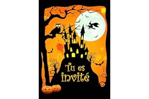 Edition Colibri LE CHÂTEAU DE LA SORCIÈRE 10 Cartes d‘invitation Halloween en Français pour une fête d'Halloween faite (10847 FR)