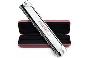 East top 24 hoyos Professional G Tremolo Harmonica T2406S Instrumento de órgano bucal para adultos, jugadores profesionales, principiantes y estudiantes, como regalo