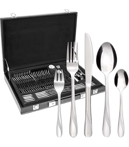 GENRICE Coffre à Couverts En Bois Sans Argenterie, Boîte De