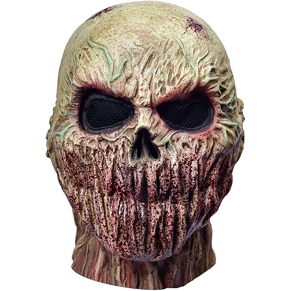 Ghoulish Productions - Masque Coupe-langue, Ligne Zombies, Costume En Latex Résistant, Peint à La Main, Halloween, Défilé De Carnaval, Fête Costumée, Taille Unique Adulte
