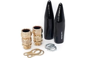 ARMAKIT Kit of 2 Cable Glands for SWA Armoured Cable (Suitable for Outdoor Use) Ideal for Use with Outdoor Sockets and Junction Boxes (M20ss)