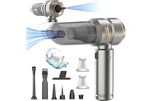 KEDIFOAI Aspirabriciole Senza Fili, 20000Pa 4 in 1 Aspirapolvere Auto Portatile,Aspiratore e Soffiatore con Motore Brushless,USB C Mini Aspirapolvere Potente per Auto Casa Ufficio Peli di Domestici (B)