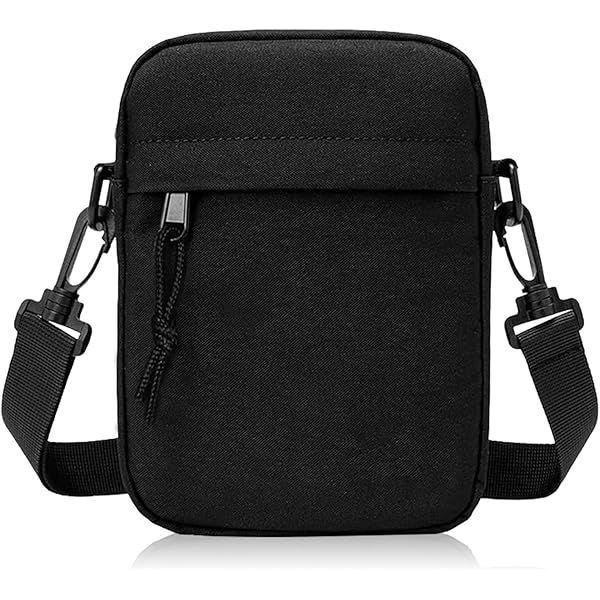 Borsa A Tracolla Sportiva KRYMSON Impermeabile - Piccola, Nera, 12x3x17.5 Cm, Per Escursioni, Ciclismo E Sport - Foto 4