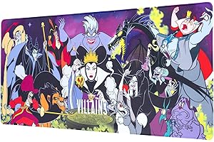 Grupo Erik XXL Mouse Pad - Villains Disney Gifts | Gaming Desk Mat 31.5 x 13.8 inches, Non-Slip Rubber Keyboard & Mouse Mat Large | Gaming Gifts Gamer