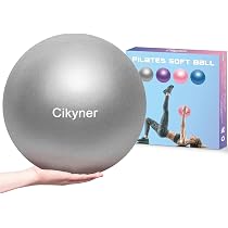 Lot De 2 Balles De Pilates Souples 23 Cm - Ballons D'Exercice Anti-Éclatement Avec Paille Gonflable Pour Yoga, Core Et Physiothérapie
