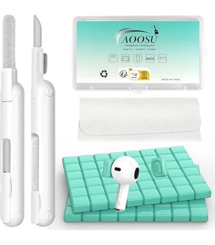PurePort Kit Di Pulizia Multi-strumento USB-C Per Telefono, Tablet, AirPods – Con Stucco AirSquares, Panno Microfibra – Pulisce Porte Di Ricarica E Cavi – Brevettato (USA)