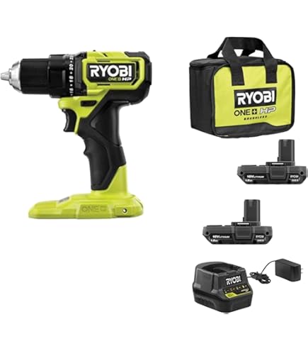 RYOBI ONE+ HP 18V Brushless 1/2 Inch Hammer Drill (Tool Only) | Cordless Power Drill PBLHM101B