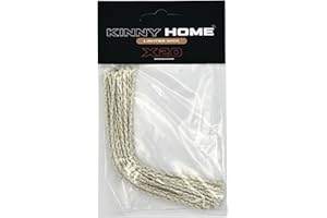 KinnyHome Universal Lighter Wick - Compatible with Zippo and Similar Lighters - Pack of 20, 12cm Long Wick Kit for Lighters