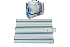 Tyouki Picnic Blanket 150 * 200 cm Portable Beach Mat Waterproof Outdoor Blanket with Handle for Camping, Beach, Travel, BBQ, Outdoor, Hiking
