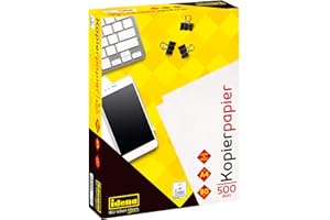 Idena 215006 - Papier ksero DIN A4, 500 arkuszy, idealny do codziennego użytku, do drukowania, kopiowania i faksowania (różne opakowania)