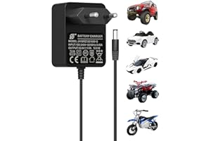 BINAMAO 12V Ladegerät für Elektroautos für Kinder, 12V 1A Universelles Ladegerät Kinderfahrzeuge für Elektro-Spielzeugautos, Motorrädern SUV ATV Auto eine Vielzahl von Elektroautos, 2,1mm x 5,5mm DC-Stecker