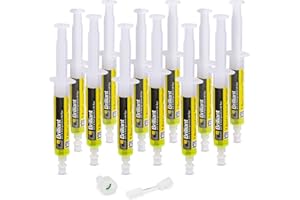ERRECOM Brilliant - 12 x 7,5 ml Tracciante Fluorescente UV per individuare Perdite di Gas Refrigerante negli Impianti di Climatizzazione e Refrigerazione, Include Adattatore 5/16 SAE