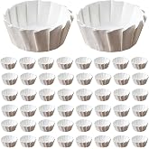 Basque Paper Liners, 50 Pieces Basque Paper Liners Proof, 4/6/8 Inch, Reusable, Non-Stick, for Baking, Cake, Cake, Cheesecake