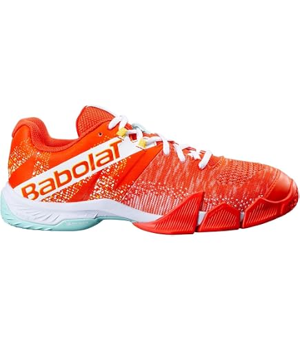 BABOLAT JET PREMURA 2 MEN LEBRON PADEL SHOES WHITE/RED  display picture 2